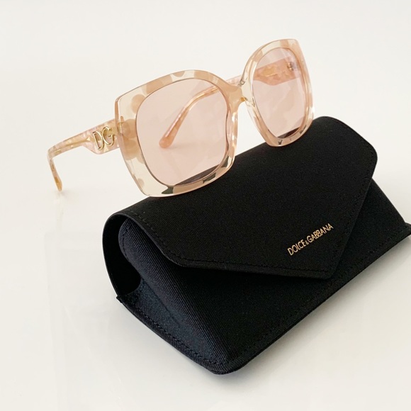 Dolce & Gabbana Blush Sunglasses with Gold Logo main image 9